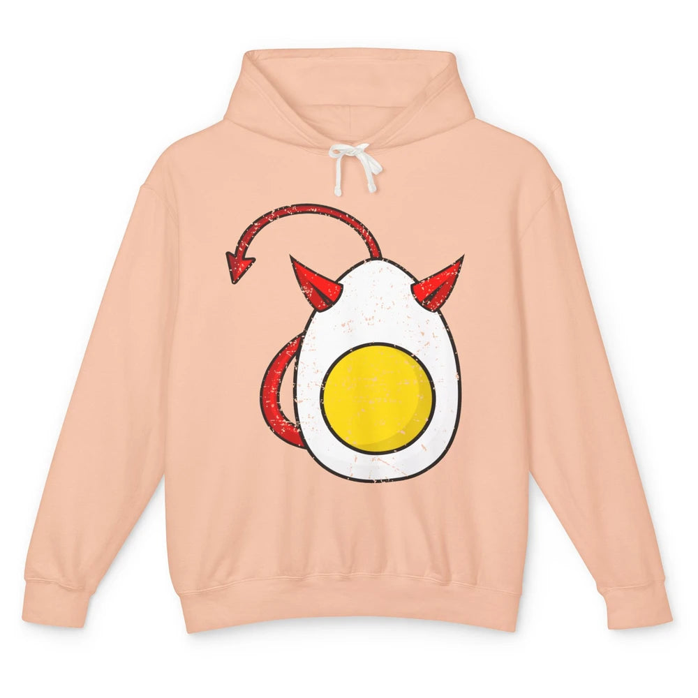 Retro Deviled Egg Funny Halloween Costume Men Women Kids Unisex Lightweight Hoodie