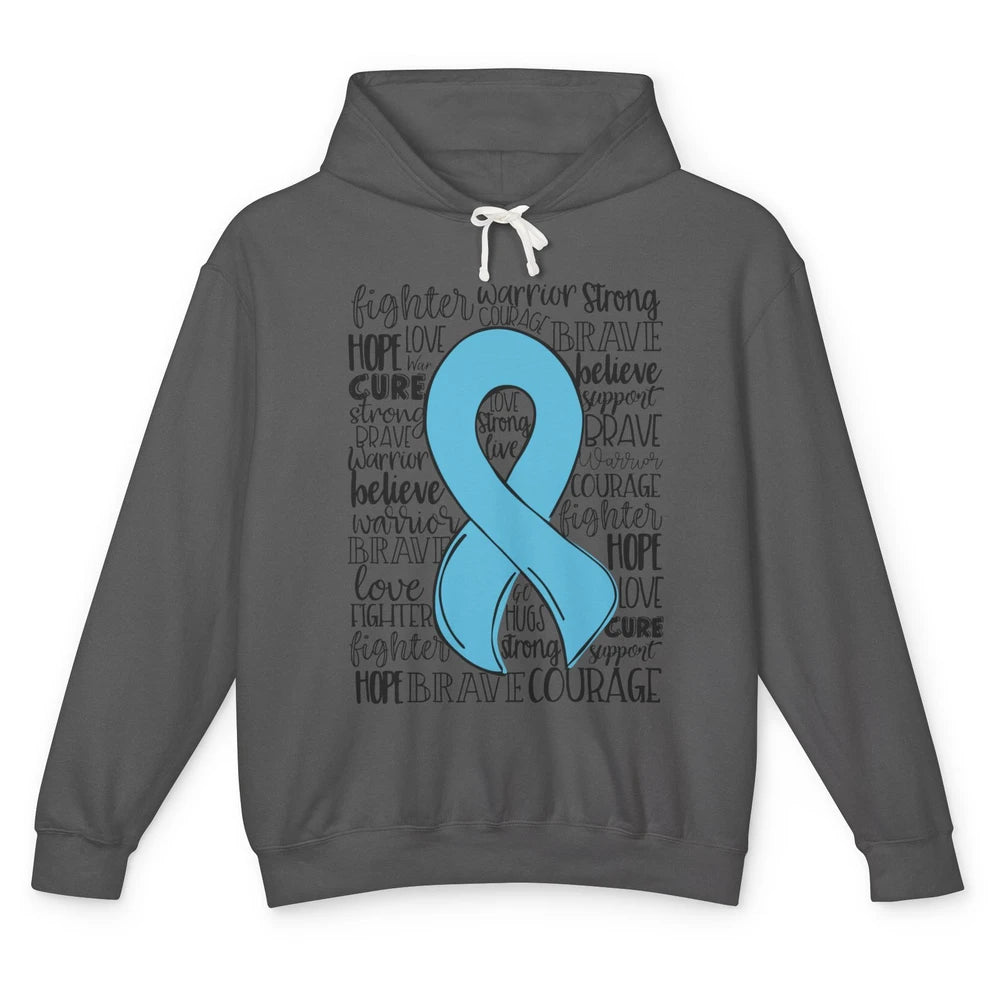 POTS Postural Orthostatic Tachycardia Ribbon Hope Love Cure Unisex Lightweight Hoodie