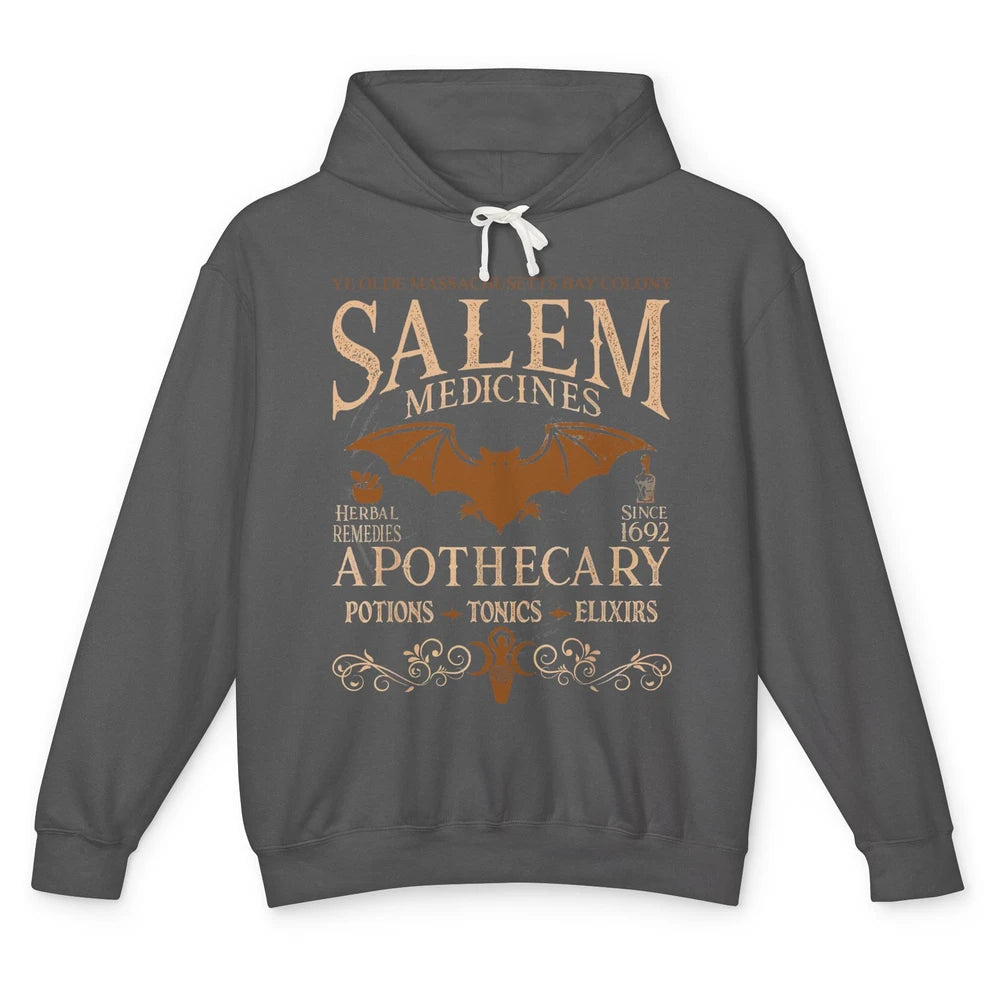 Retro Salem Apothecary Halloween Night Salem Witches 1692 Unisex Lightweight Hoodie