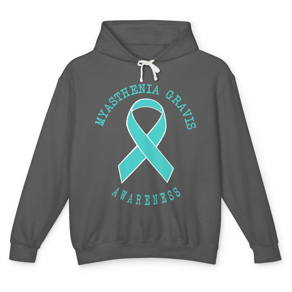 Myasthenia Gravis Awareness Ribbon Neuromuscular Disease Unisex Lightweight Hoodie