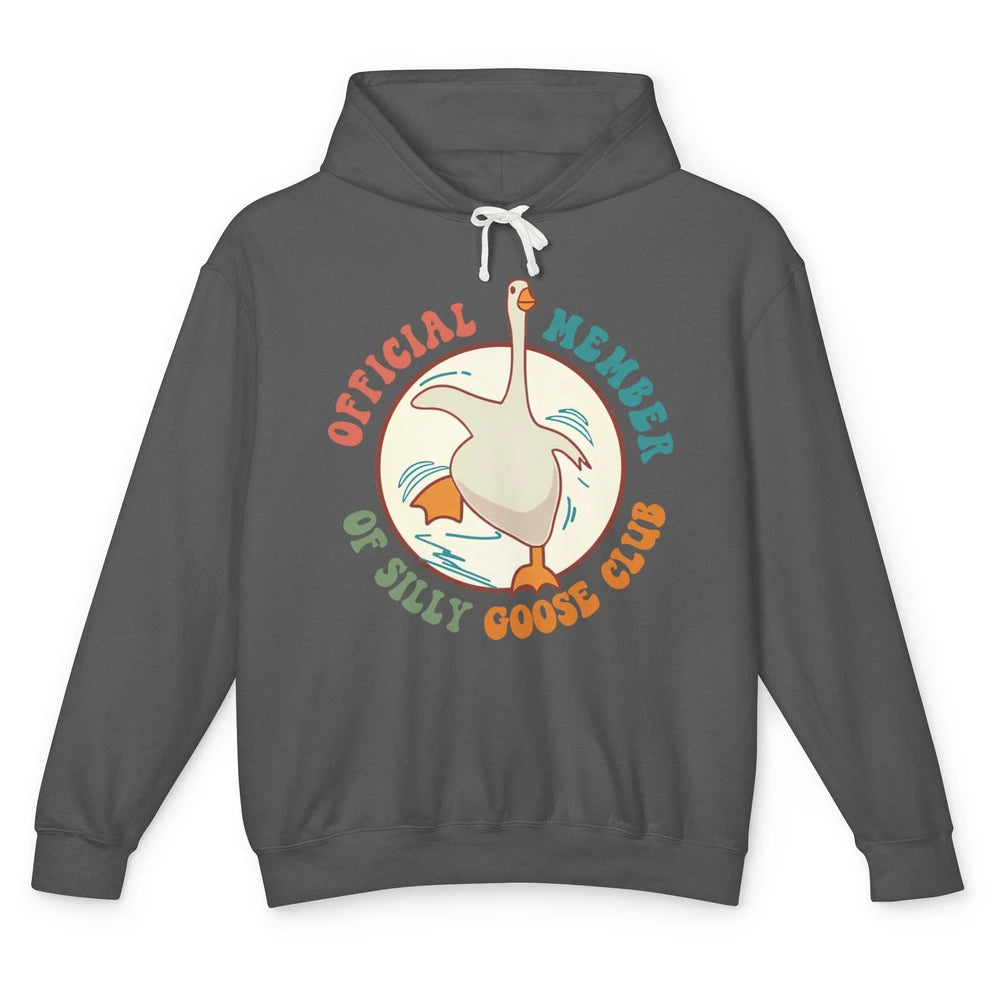 Funny Goose Official Member Of Silly Goose Club Sarcastic Unisex Lightweight Hoodie