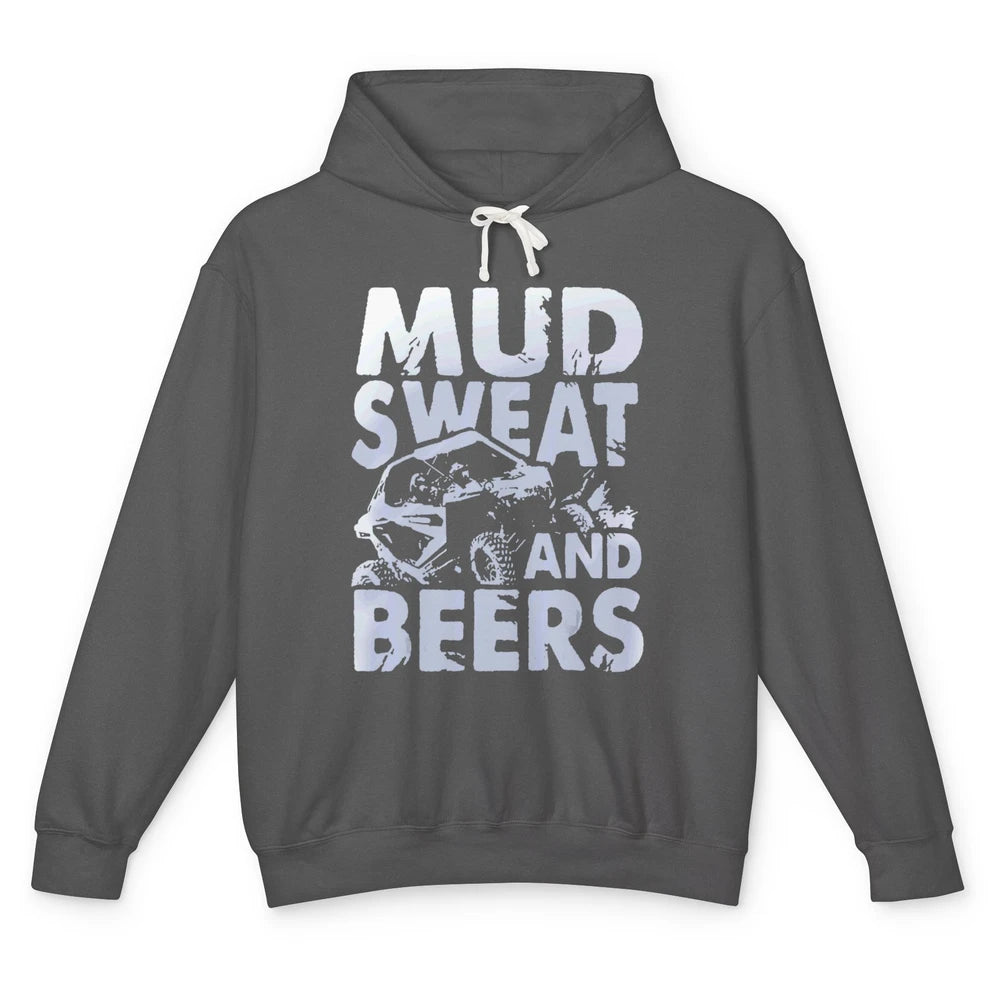 Mud Sweat And Beer Racing Rider UTV Retro ATV SXS Offroad Unisex Lightweight Hoodie