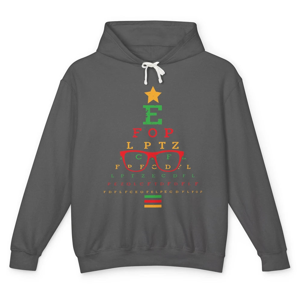 Optometrist Christmas Tree Optometry Symbols Optician Gift Unisex Lightweight Hoodie
