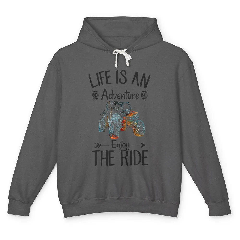 Retro Life Adventure Enjoy Ride UTV Offroad Riding SXS Mud Unisex Lightweight Hoodie