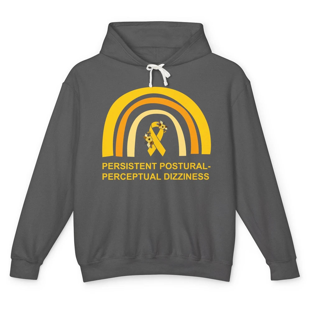 Persistent Postural-perceptual Dizziness PPPD Yellow Rainbow Unisex Lightweight Hoodie