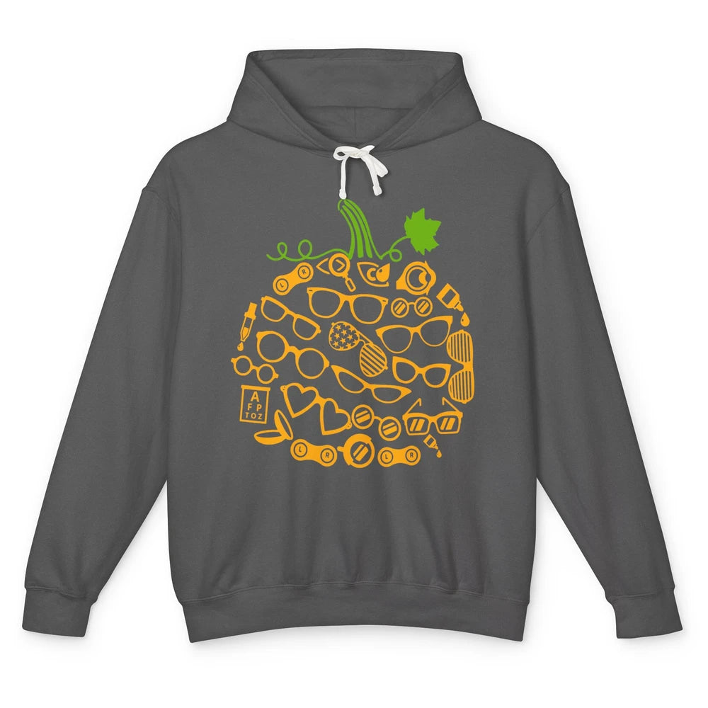 Optometry Glasses Pumpkin Halloween Optometrist Optician Unisex Lightweight Hoodie