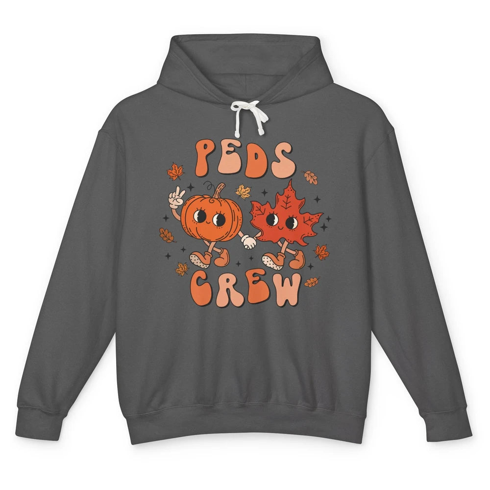 PEDS Crew Fall Pediatric Nurse Autumn Thanksgiving Medical Unisex Lightweight Hoodie