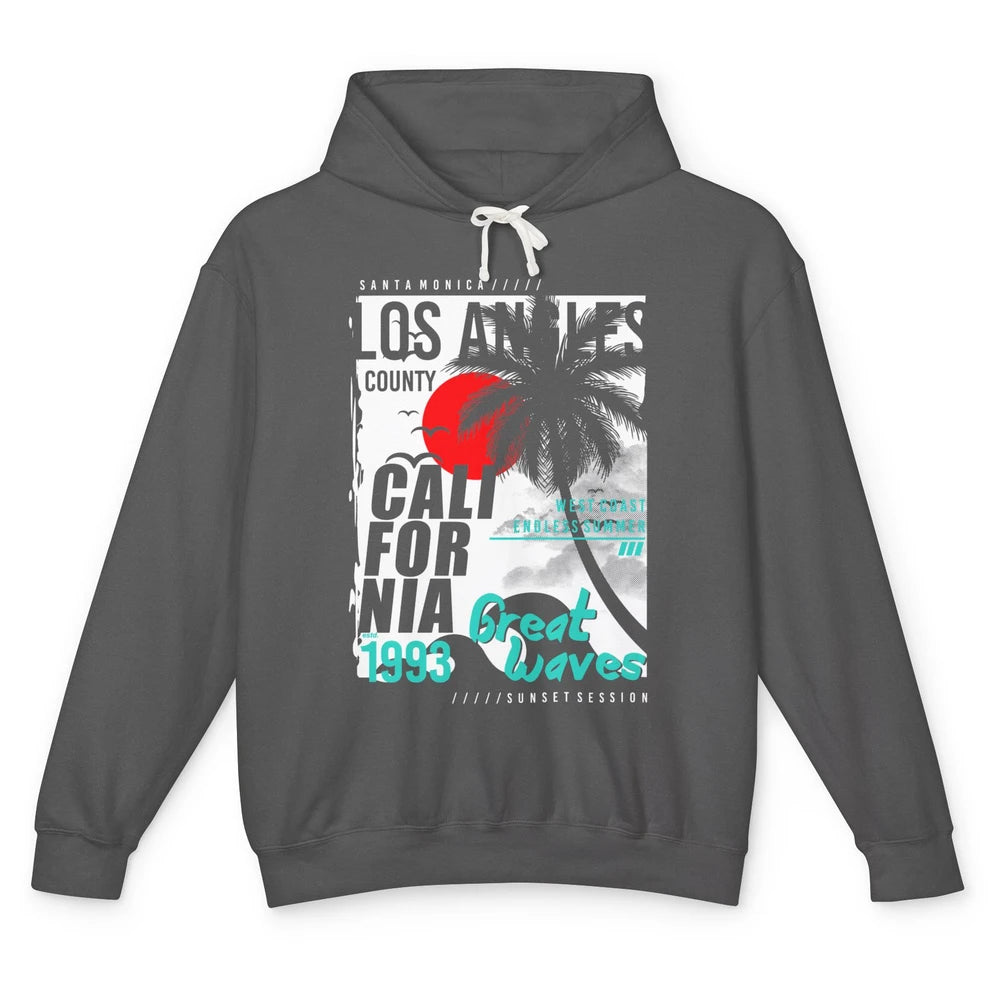 Retro Los Angeles California West Coast Endless Summer 1993 Unisex Lightweight Hoodie