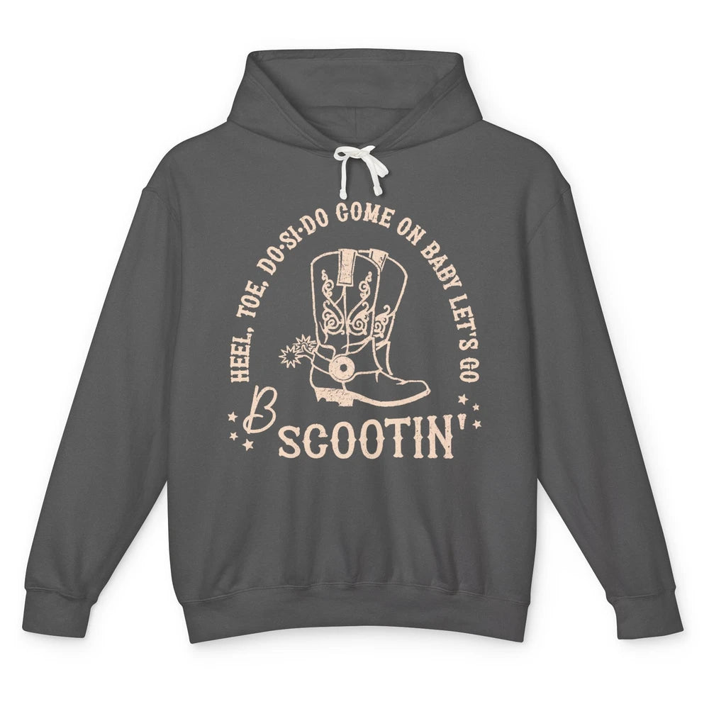Retro Cowboy Come On Boot Scootin' Boogie Western Country Unisex Lightweight Hoodie