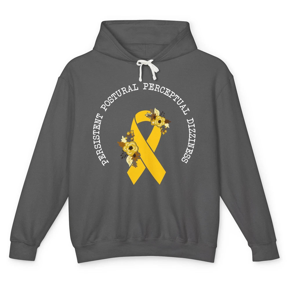 Persistent Postural-perceptual Dizziness PPPD Yellow Ribbon Unisex Lightweight Hoodie