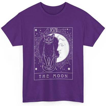 Retro Halloween Gothic Cat The Moon Tarot Card Witchcraft Classic Unisex T-Shirt