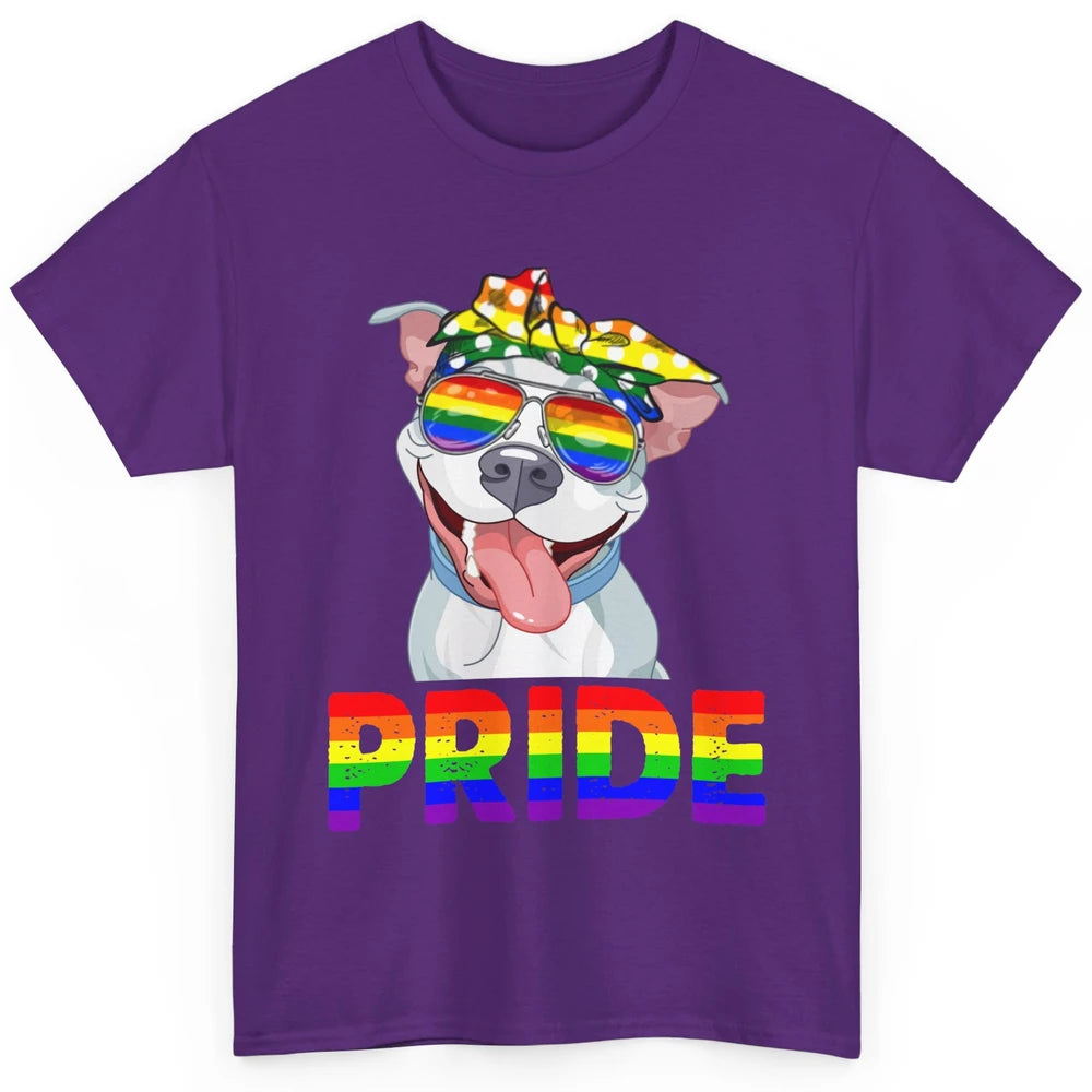 Pitbull Pride Dog Mom LGBT Gay Pride Month Classic Unisex T-Shirt