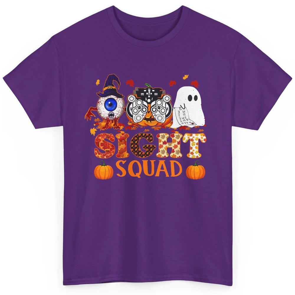 Optometrist Halloween Sight Squad Witch Pumpkin Optician Classic Unisex T-Shirt