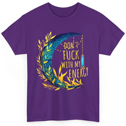 Retro Moon Witchy Don't Mess With My Energy Halloween Witch Classic Unisex T-Shirt