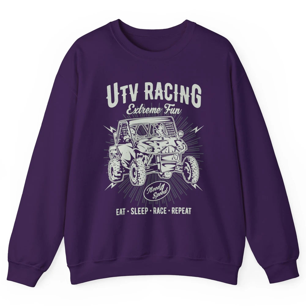 Retro Fun UTV Racing Limit Mud Riding Dirt SXS Rider Offroad Unisex Crewneck Sweatshirt