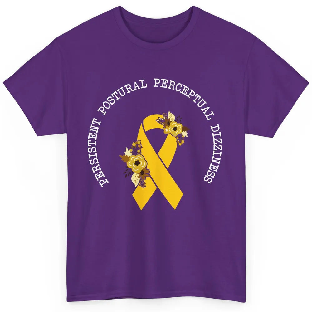 Persistent Postural-perceptual Dizziness PPPD Yellow Ribbon Classic Unisex T-Shirt