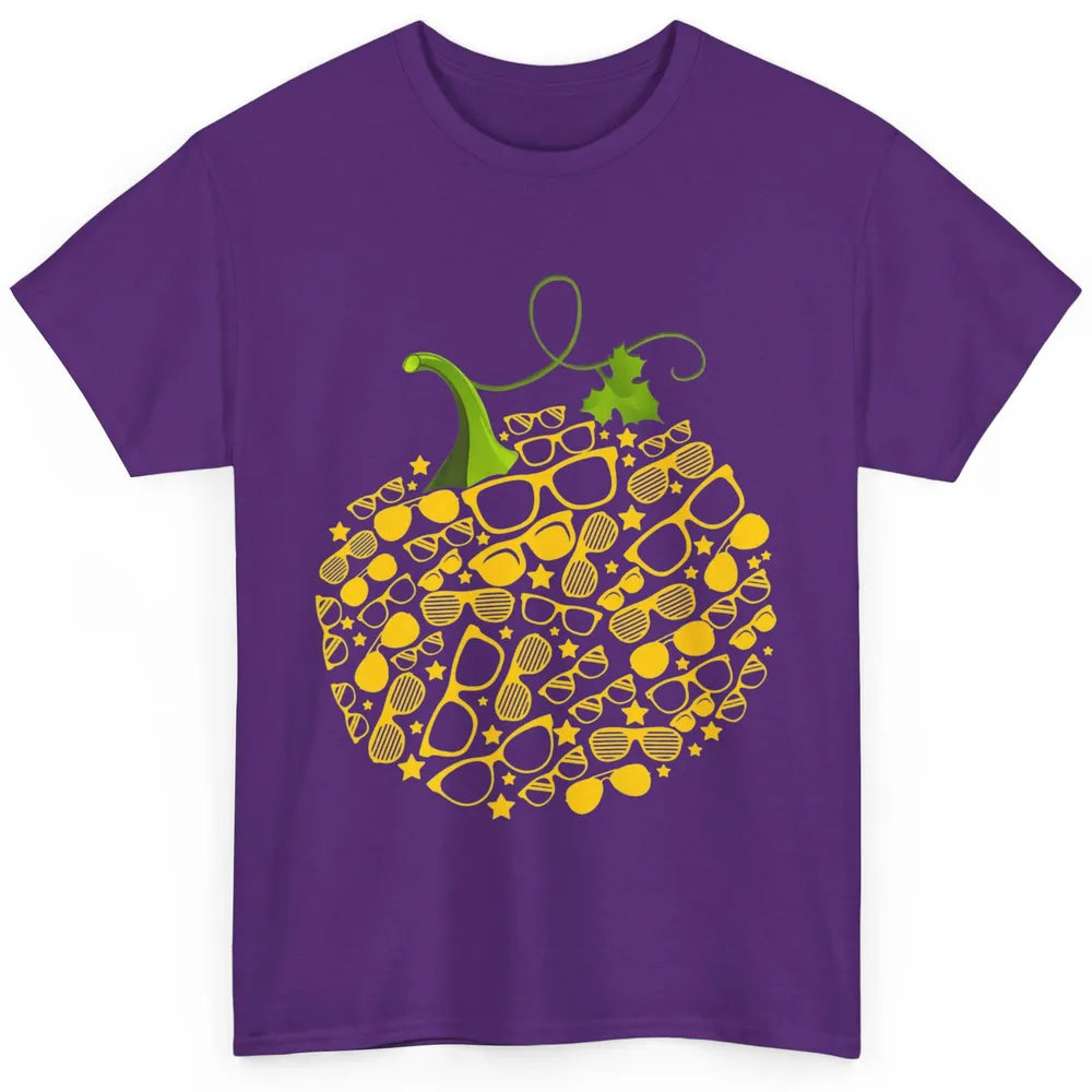 Pumpkin Glasses Optometry Optician Halloween Spooky Season Classic Unisex T-Shirt