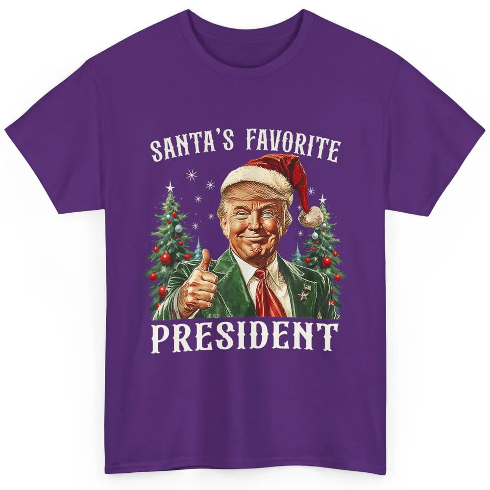 Funny Donald Trump Christmas Santa Favorite President Xmas Classic Unisex T-Shirt