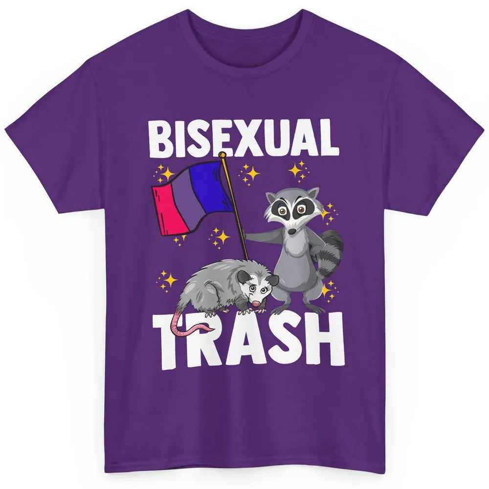 Raccoon LGBT Bisexual Trash Funny Flag Pride Animal Lovers Classic Unisex T-Shirt