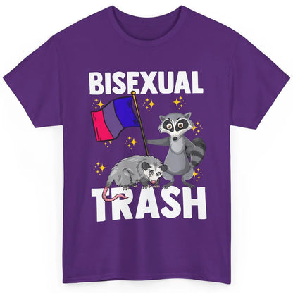Raccoon LGBT Bisexual Trash Funny Flag Pride Animal Lovers Classic Unisex T-Shirt