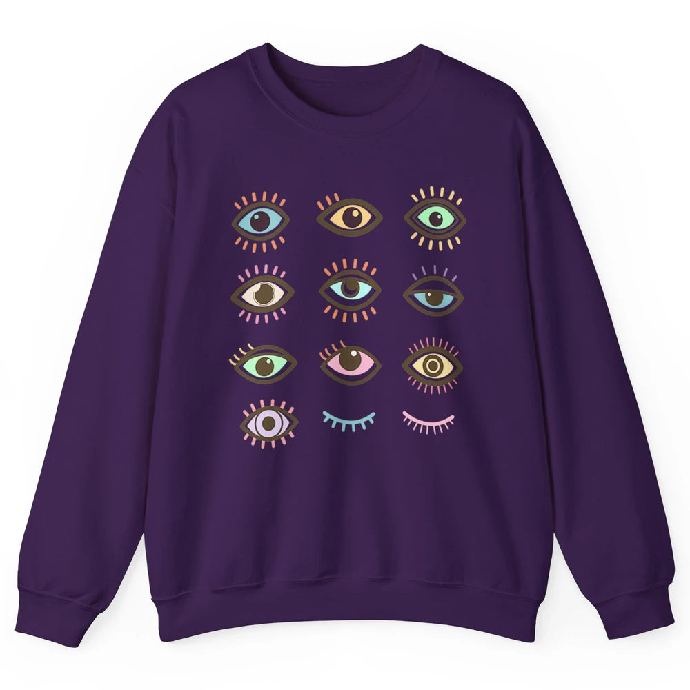 Ophthalmic Technician Tech Optometry Optician Eyes Rainbow Unisex Crewneck Sweatshirt