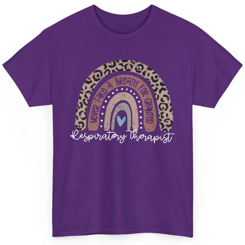 Retro Respiratory Therapy Rainbow Respiratory Therapist Gift Classic Unisex T-Shirt