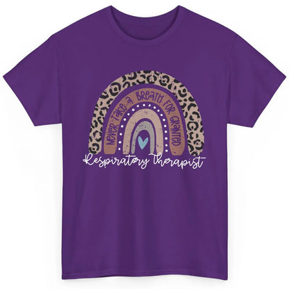 Retro Respiratory Therapy Rainbow Respiratory Therapist Gift Classic Unisex T-Shirt