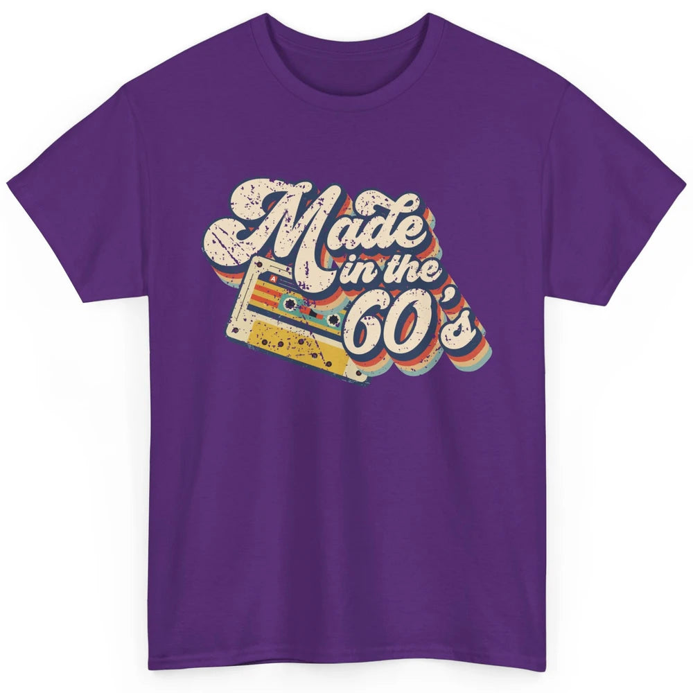 Retro Cassette Made In The 60's 1960s Born Birthday Day Gift Classic Unisex T-Shirt
