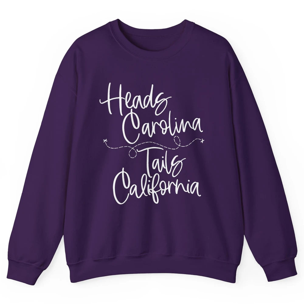 Retro 90s Heads Carolina Tail California Beach Summer Travel Unisex Crewneck Sweatshirt