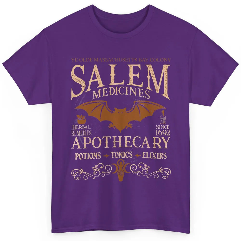 Retro Salem Apothecary Halloween Night Salem Witches 1692 Classic Unisex T-Shirt
