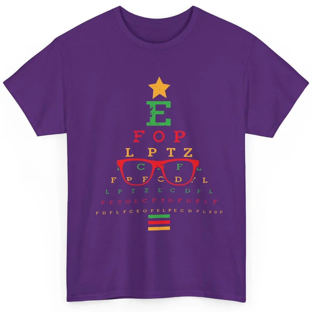 Optician Christmas Funny Xmas Tree Eyeglasses Optometrist Classic Unisex T-Shirt