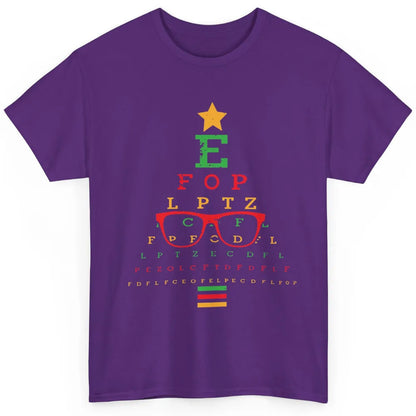 Optician Christmas Funny Xmas Tree Eyeglasses Optometrist Classic Unisex T-Shirt