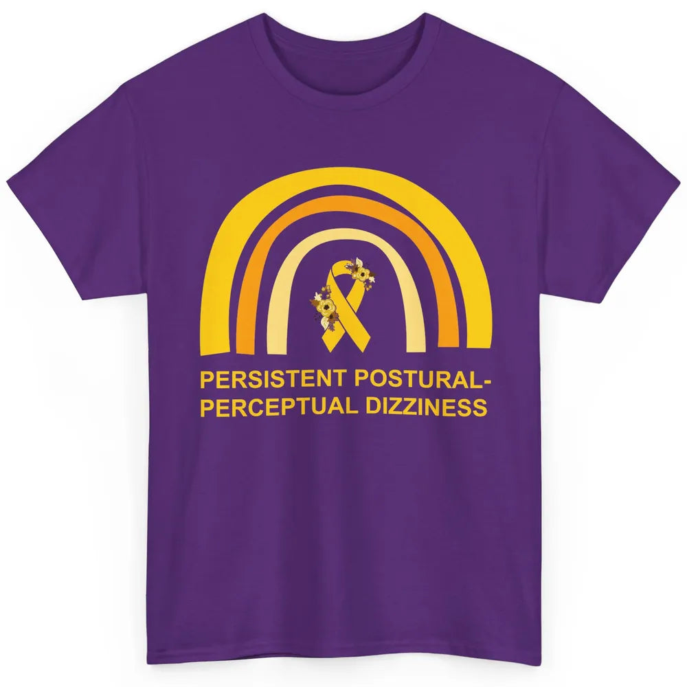 Persistent Postural-perceptual Dizziness PPPD Yellow Rainbow Classic Unisex T-Shirt