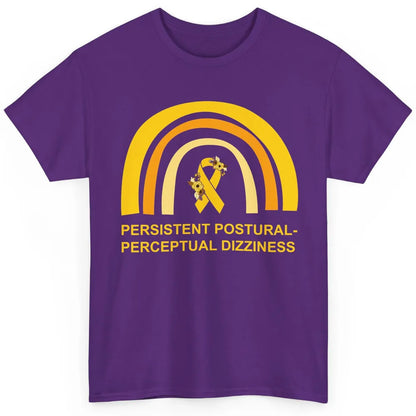 Persistent Postural-perceptual Dizziness PPPD Yellow Rainbow Classic Unisex T-Shirt