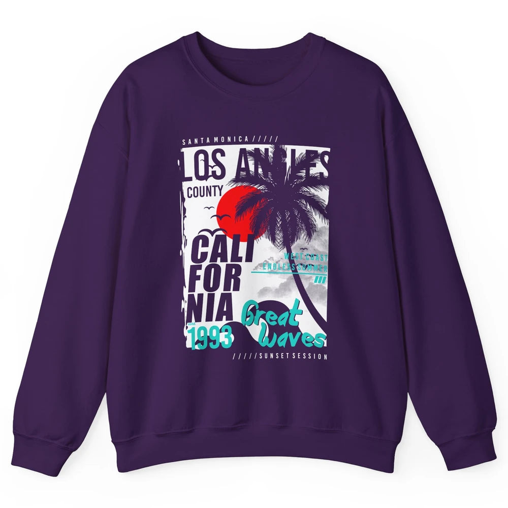 Retro Los Angeles California West Coast Endless Summer 1993 Unisex Crewneck Sweatshirt