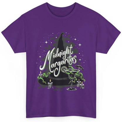 Midnight Margaritas Witch Hat Wine Halloween Spooky Party Classic Unisex T-Shirt