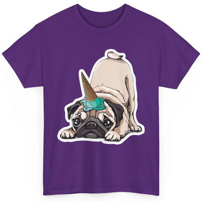 Puppy Pugs Funny Unicorn Pug Dog Lovers Gift Cute Pug Dog Classic Unisex T-Shirt