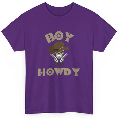 Retro Boy Howdy Rodeo Cowboy Skull Vintage Western Country Classic Unisex T-Shirt