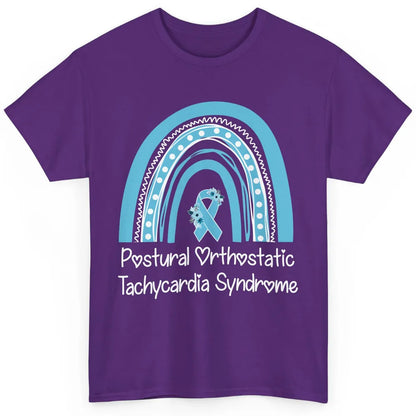 Postural Orthostatic Tachycardia Syndrome Turquoise Rainbow Classic Unisex T-Shirt
