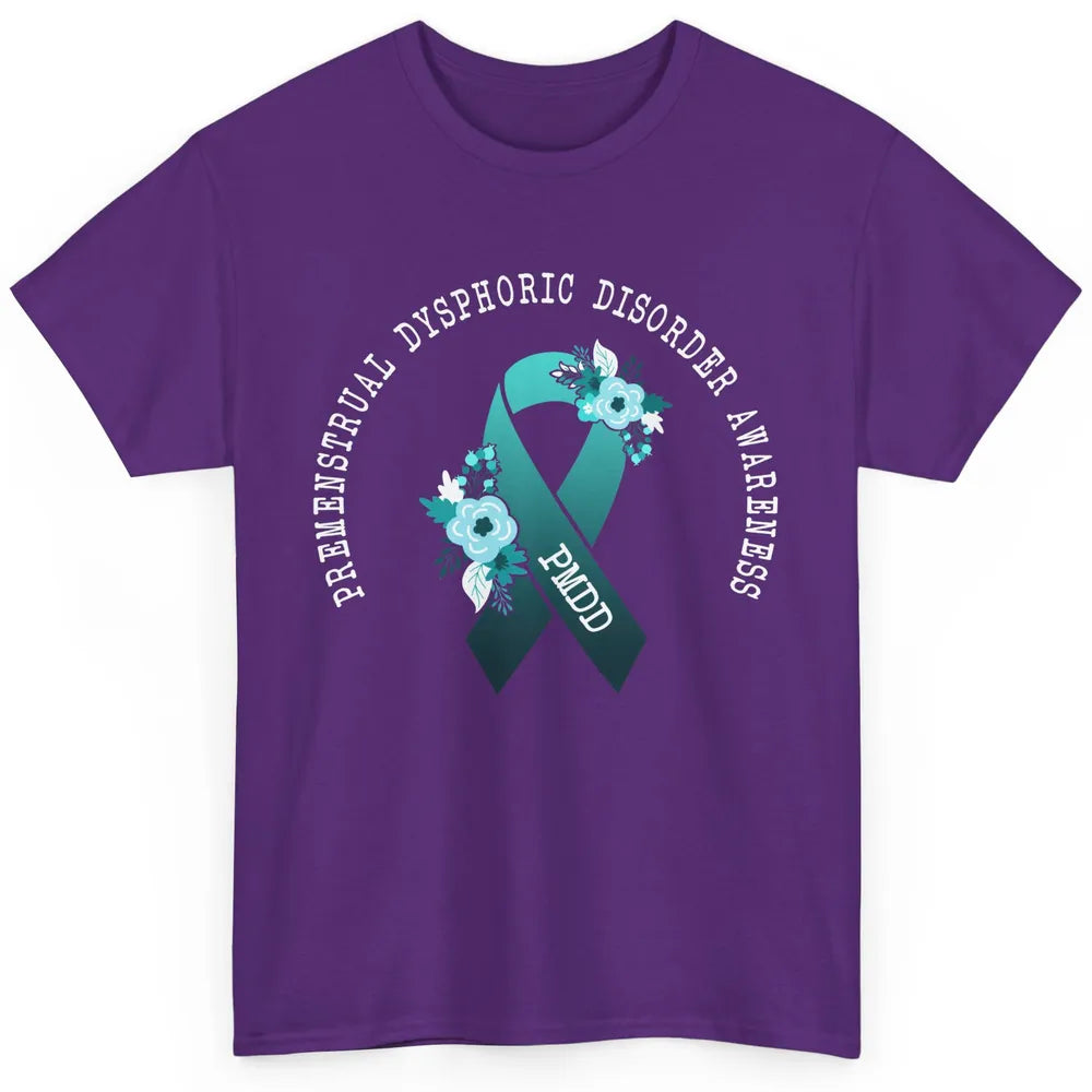 Premenstrual Dysphoric Disorder PMDD Awareness Ribbon Classic Unisex T-Shirt