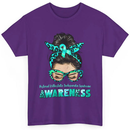 Postural Orthostatic Tachycardia Syndrome Ribbon Messy Bun Classic Unisex T-Shirt
