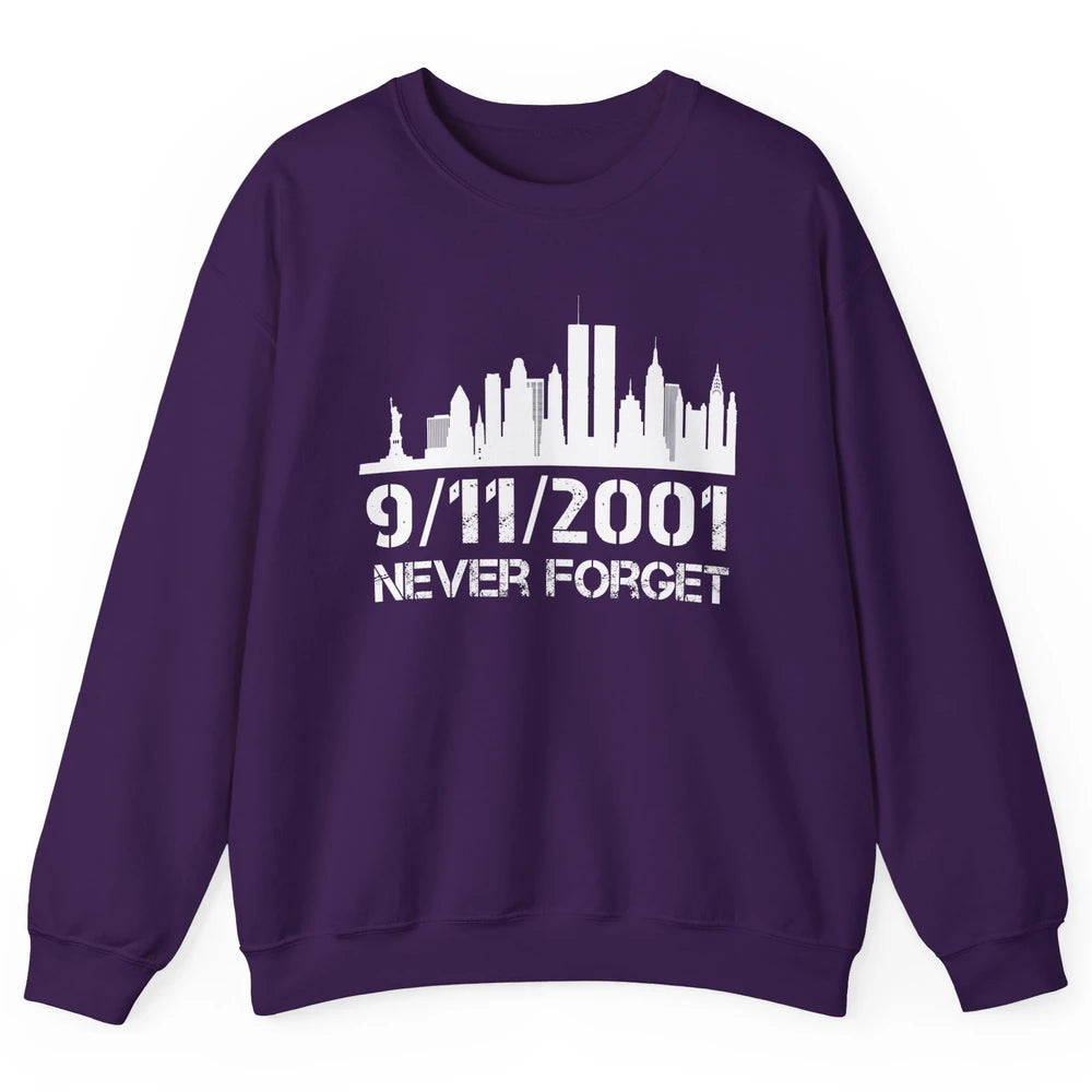 Never Forget 9/11 20th Anniversary Patriot Memorial Day Unisex Crewneck Sweatshirt