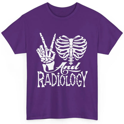 Peace Love X-Ray Radiology Tech Radiologist X-Ray Tech Life Classic Unisex T-Shirt