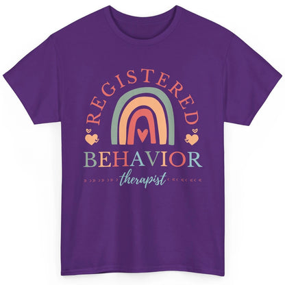 Boho Rainbow Registered Behavior Tech RBT Behavior Therapist Classic Unisex T-Shirt