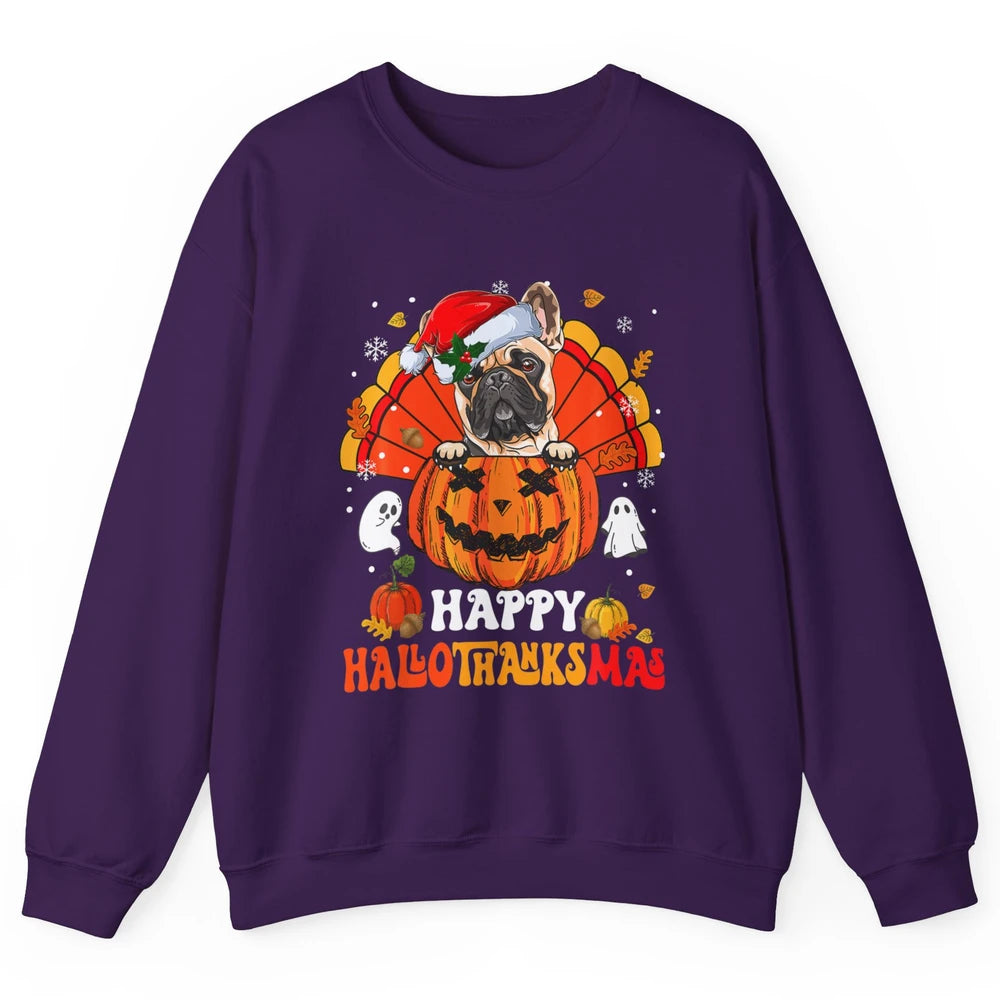 Mummy French Bulldog Dog Witch Happy Halloween Spooky Season Unisex Crewneck Sweatshirt