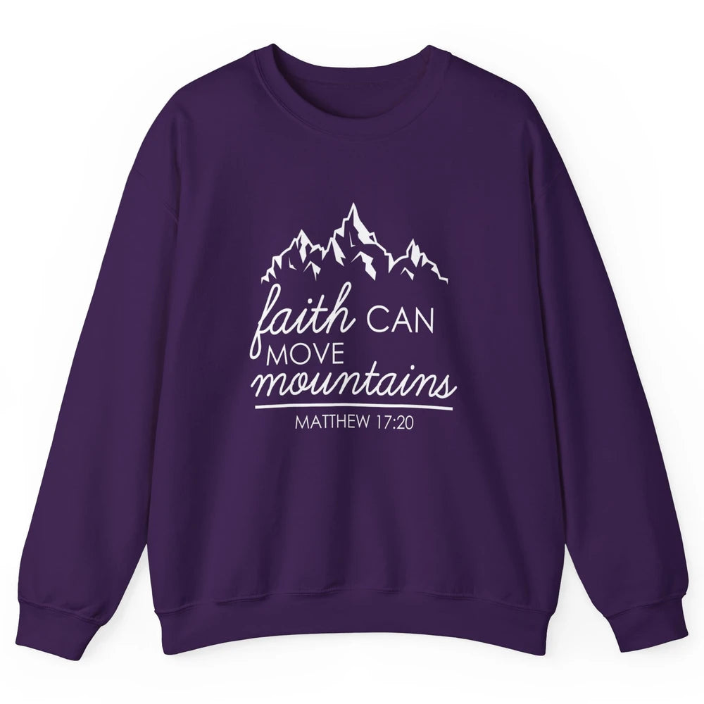 Bible Verse Jesus Christian Religion Mountains God Faith Unisex Crewneck Sweatshirt