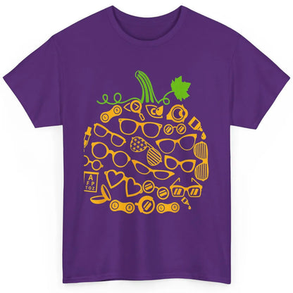 Pumpkin Glasses Optometry Optician Halloween Spooky Season Classic Unisex T-Shirt