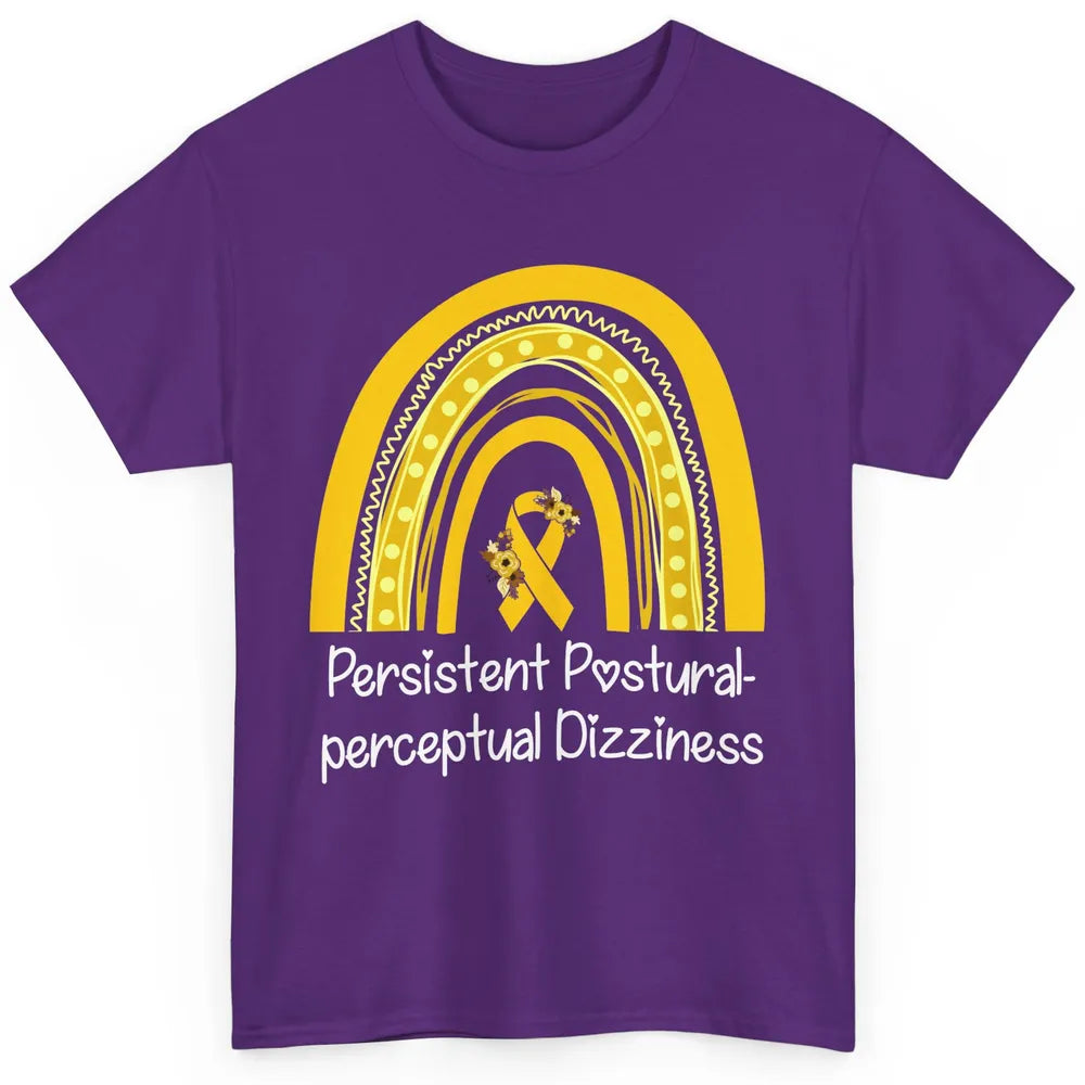 Persistent Postural-perceptual Dizziness PPPD Yellow Rainbow Classic Unisex T-Shirt