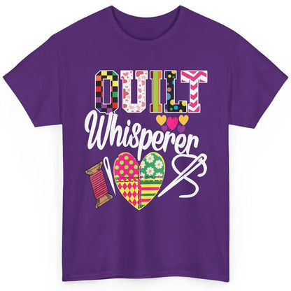 Retro Quilt Whisperer Quilting Life Sewing Life Quilt Lovers Classic Unisex T-Shirt