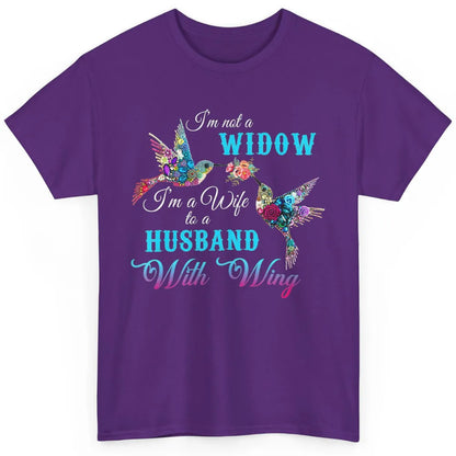Not Widow Wife Of Husband In Heaven Angel With Wings Birds Classic Unisex T-Shirt